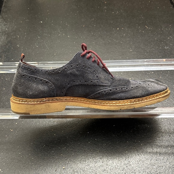Johnston Murphy 1850 Navy Blue Suede Wingtip Oxford Men\'s 12 main image 9